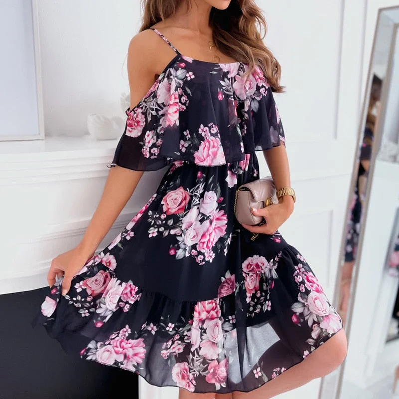 Midi dresses with ribbed textures for a unique and tactile appearance FashionSierra - Backless Off Shoulder Floral Print Boho Beach Dress Midi dresses with ribbed textures for a unique and tactile appearance FashionSierra - Backless Off Shoulder Floral Print Boho Beach Dress