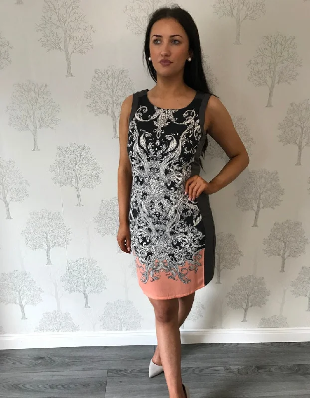 Midi dresses with wrap - around skirts for a customizable fit Dede Grey Sleeveless Aztec Midi Dress Midi dresses with wrap - around skirts for a customizable fit Dede Grey Sleeveless Aztec Midi Dress