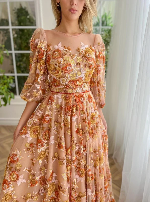 Mini dresses with ruched bodices for a feminine touch Autumn Odyssey Ember Gown