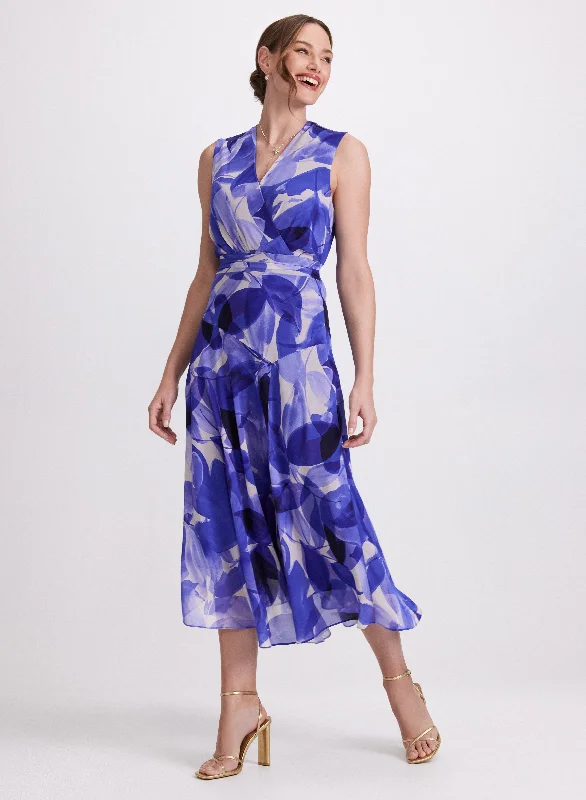 Denim mini dresses with distressed details Leaf Midi Dress