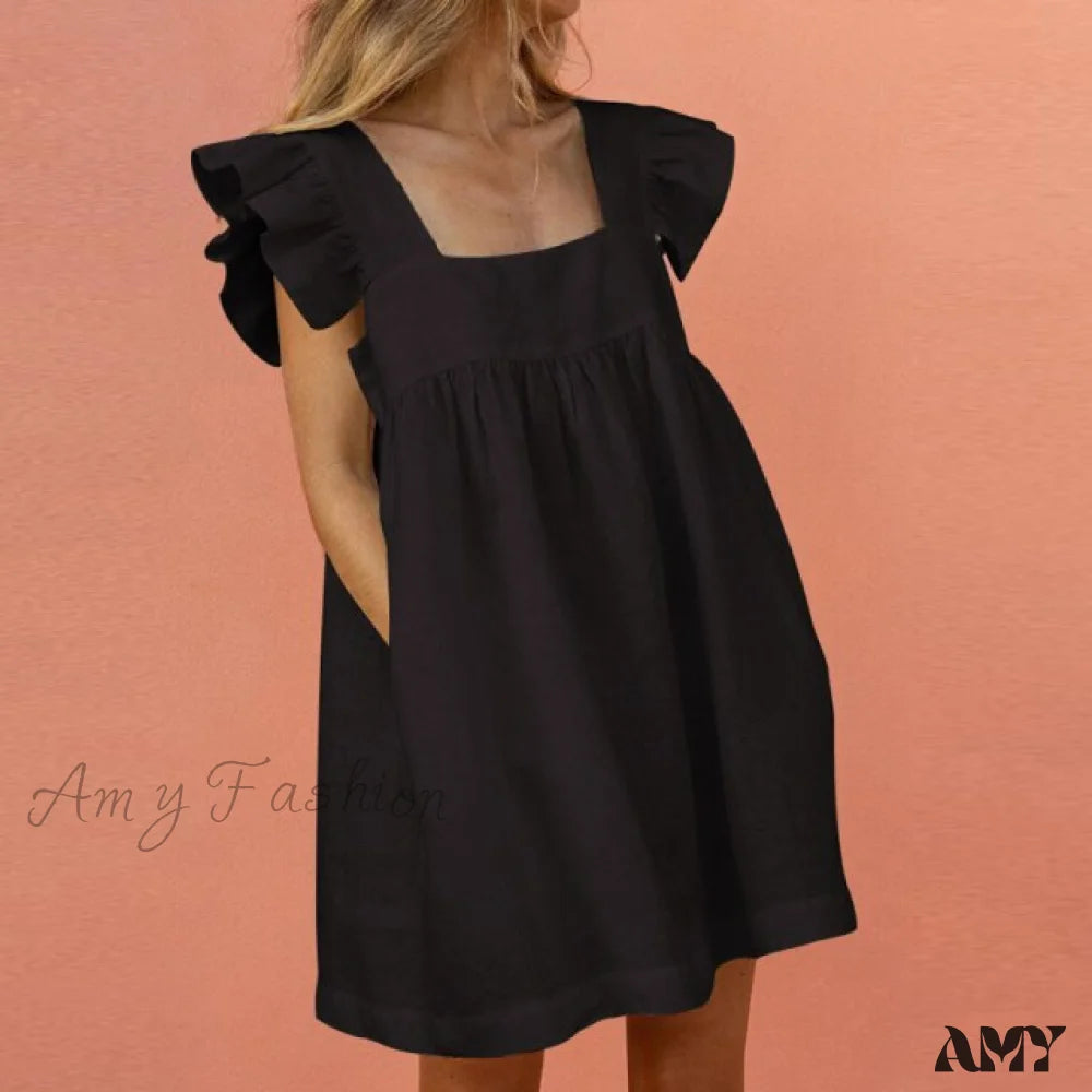 Midi dresses with pleated bodices for a classic and tailored look Amy Fashion - Elegant Butterfly Sleeve Beach Party Dress Midi dresses with pleated bodices for a classic and tailored look Amy Fashion - Elegant Butterfly Sleeve Beach Party Dress