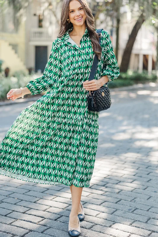 Midi dresses with ruched sleeves for a more fitted and stylish arm look Give Your All Green Abstract Midi Dress Midi dresses with ruched sleeves for a more fitted and stylish arm look Give Your All Green Abstract Midi Dress