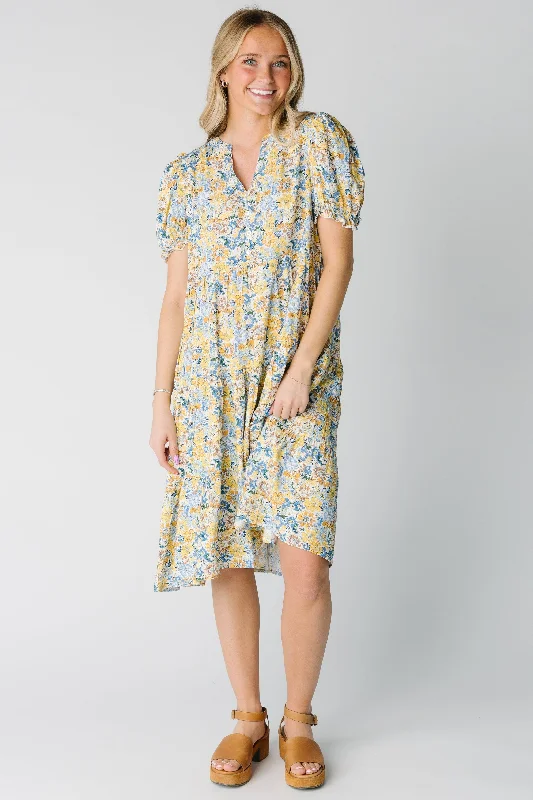 Mini dresses with button - down fronts Brass & Roe Carol Print Dress