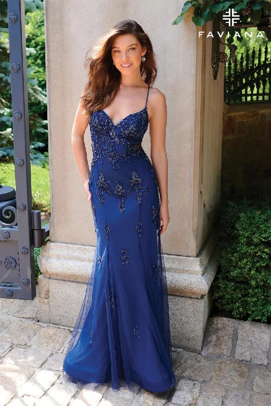 Mini dresses with pleated skirts for a classic look Faviana Beaded Lace Applique Prom Dress 11227 Mini dresses with pleated skirts for a classic look Faviana Beaded Lace Applique Prom Dress 11227