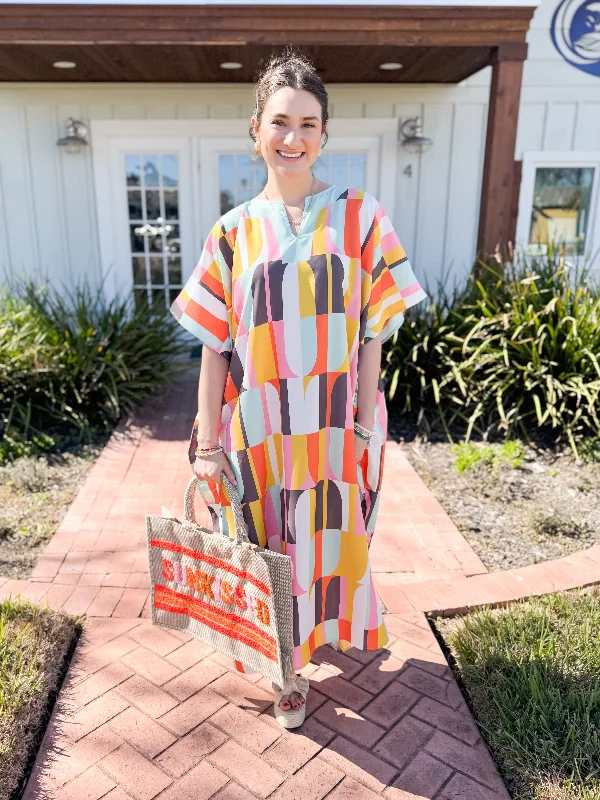 Midi dresses with geometric cutouts for a contemporary and edgy look The Milleigh Long Kaftan-Oahu Breeze Midi dresses with geometric cutouts for a contemporary and edgy look The Milleigh Long Kaftan-Oahu Breeze