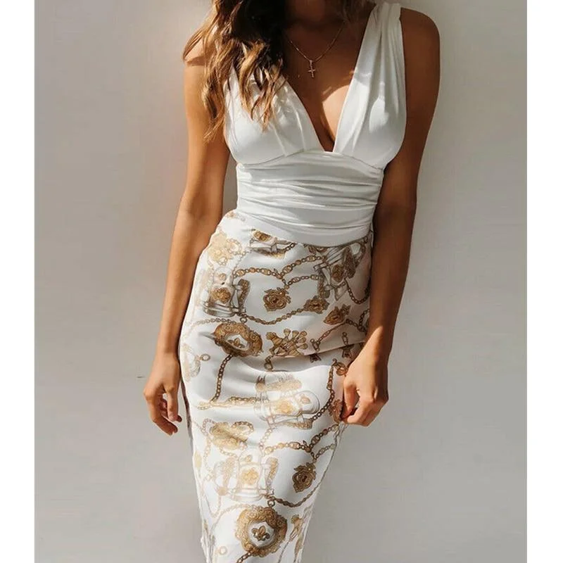 Midi dresses with pleated bodices for a classic and tailored look FashionSierra - Women's Sexy Deep V Neck Ruched Floral Patch Midi Dress 2019 Fashion Ladies Sleeveless Bodycon Evening Party Pencil Dress Midi dresses with pleated bodices for a classic and tailored look FashionSierra - Women's Sexy Deep V Neck Ruched Floral Patch Midi Dress 2019 Fashion Ladies Sleeveless Bodycon Evening Party Pencil Dress