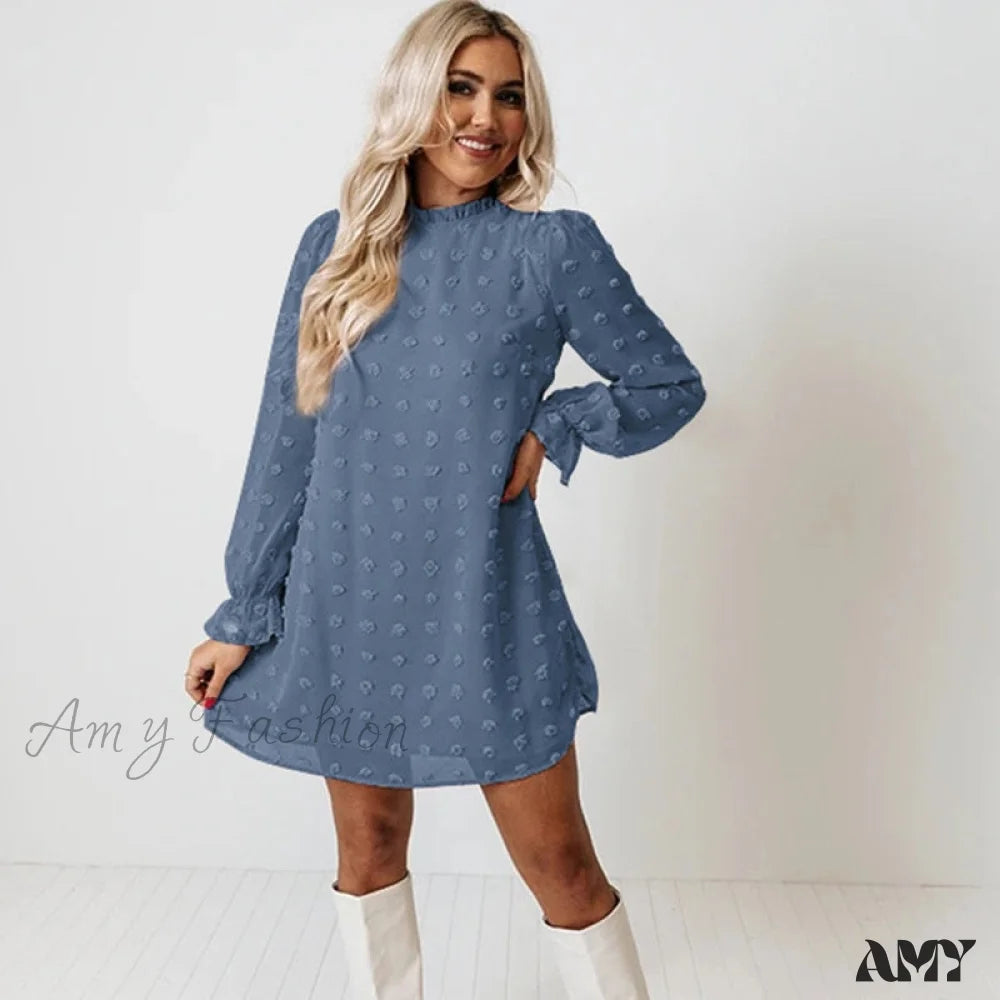 Midi dresses with empire waists for a flattering maternity option Amy Fashion - Fashion Dot Pom Pom Dress New Loose Casual Dress Midi dresses with empire waists for a flattering maternity option Amy Fashion - Fashion Dot Pom Pom Dress New Loose Casual Dress