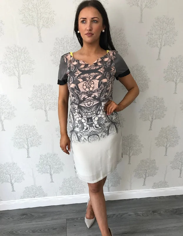 Midi dresses with one - shoulder designs for a modern and asymmetric style Zita Grey Aztec Print Midi Dress Midi dresses with one - shoulder designs for a modern and asymmetric style Zita Grey Aztec Print Midi Dress