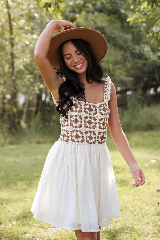 Mini dresses with polka dot patterns FINAL SALE - Composed Delight Cream Crochet Knit Mini Dress Mini dresses with polka dot patterns FINAL SALE - Composed Delight Cream Crochet Knit Mini Dress