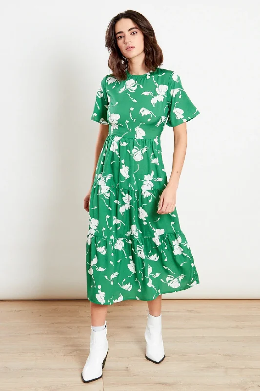 Plaid midi dresses for a fall - themed family gathering Cathy Green Floral Print Midi Dress Plaid midi dresses for a fall - themed family gathering Cathy Green Floral Print Midi Dress