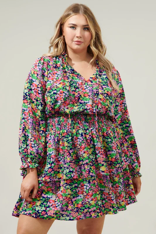 Mini dresses with empire waists for a flattering fit Mountain Spring Starla Smocked Tiered Mini Dress Curve Mini dresses with empire waists for a flattering fit Mountain Spring Starla Smocked Tiered Mini Dress Curve