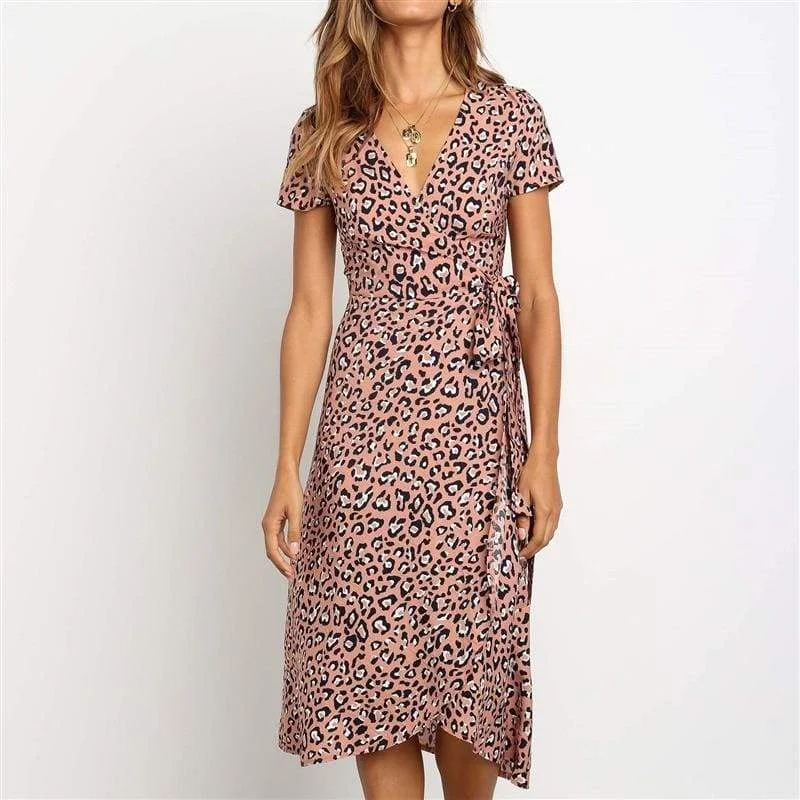 High - low midi dresses with geometric patterns for a modern party FashionSierra - Women Boho Summer Short Sleeve High Waist Midi Dress Fashion Floral V-Neck Casual Party Beach Sundress Holiday High - low midi dresses with geometric patterns for a modern party FashionSierra - Women Boho Summer Short Sleeve High Waist Midi Dress Fashion Floral V-Neck Casual Party Beach Sundress Holiday