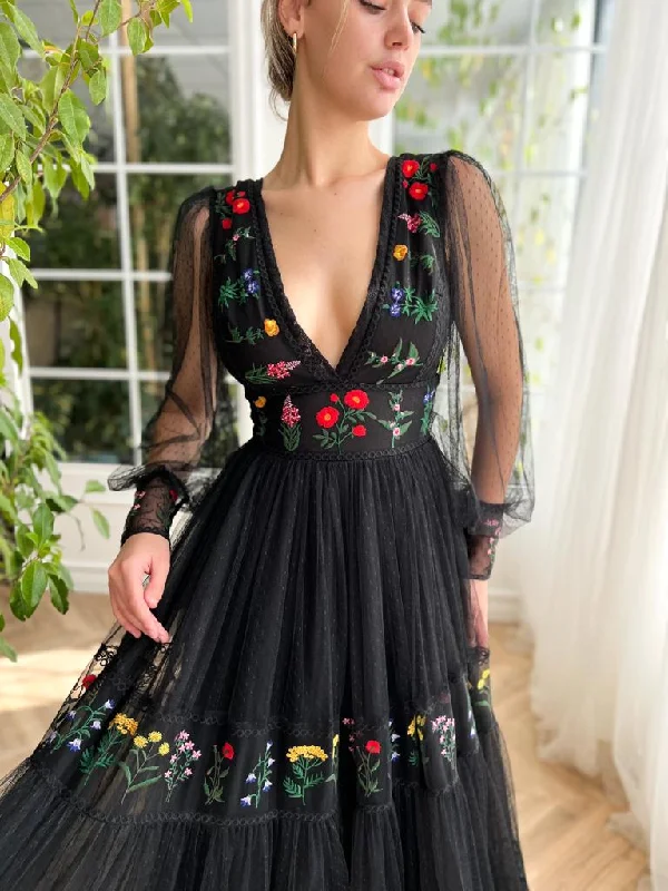 Mini dresses with cut - out details for a trendy look Nightfall Bouquet Gown