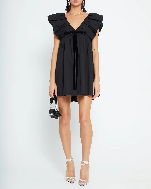 Midi dresses with lace - up fronts for a unique and adjustable style Didi Dress