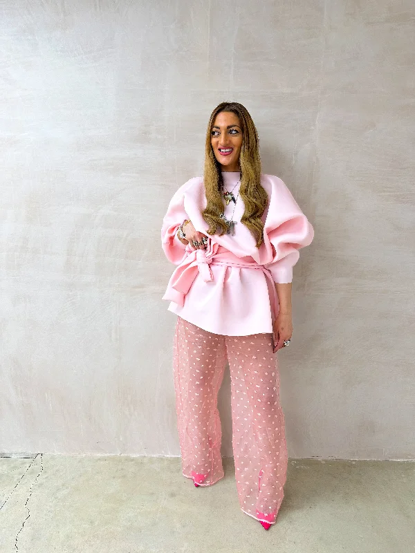 Mini dresses with ruched bodices for a feminine touch Puff Sleeve Scuba Dress In Baby Pink Mini dresses with ruched bodices for a feminine touch Puff Sleeve Scuba Dress In Baby Pink