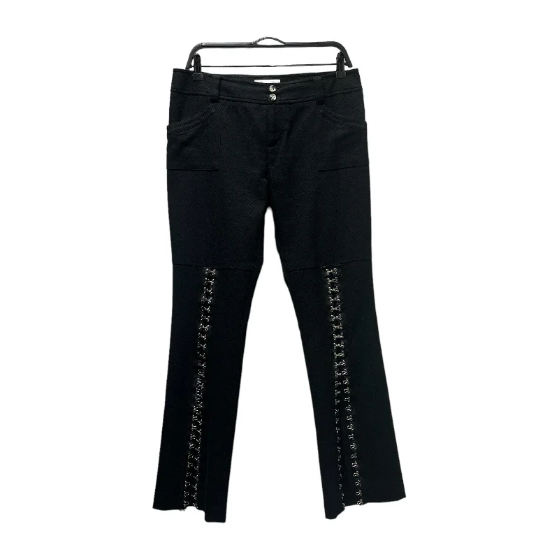 Cropped Women's Corduroy Pants in Autumn ColorsMARAVEDI/Bottoms/6/Cotton/BLK/SNAP DOWN BELLS Cropped Women's Corduroy Pants in Autumn ColorsMARAVEDI/Bottoms/6/Cotton/BLK/SNAP DOWN BELLS