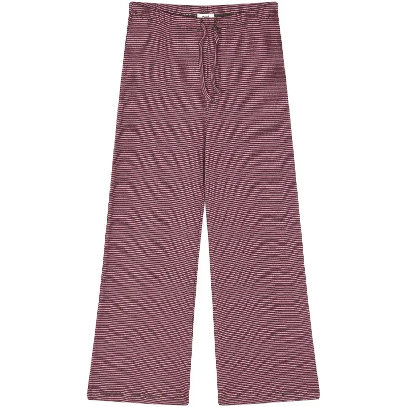 Mads Nørgaard Rosin/Carmine Rose 2x2 Cotton Stripe Verona Pants