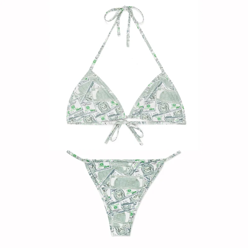 String bikini for a minimalistic and sexy beach styleMoneybag 2pc Bikini Set (Olive) String bikini for a minimalistic and sexy beach styleMoneybag 2pc Bikini Set (Olive)