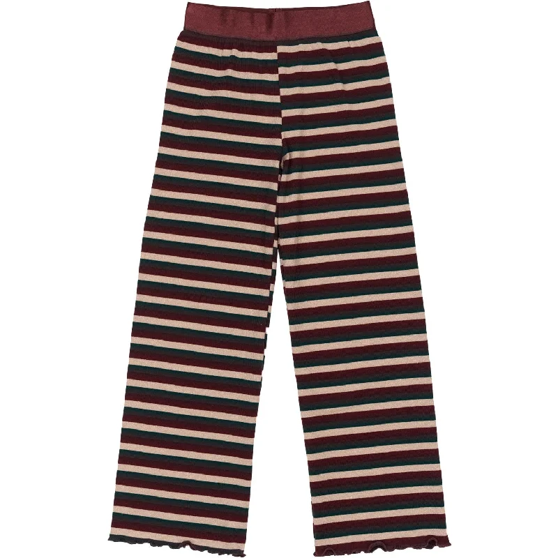 Straight - Leg Women's Vegan Leather Pants for a Chic LookThe New Multi stripe Madeline Wide Rib Pants