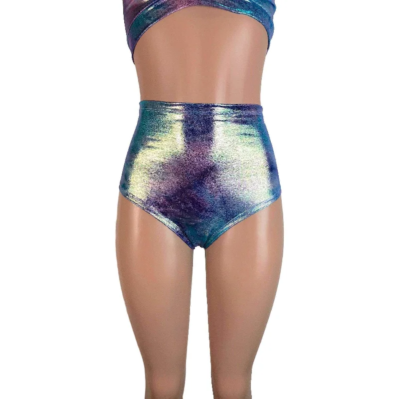 High Waist Hot Pants - Rainbow Mystique