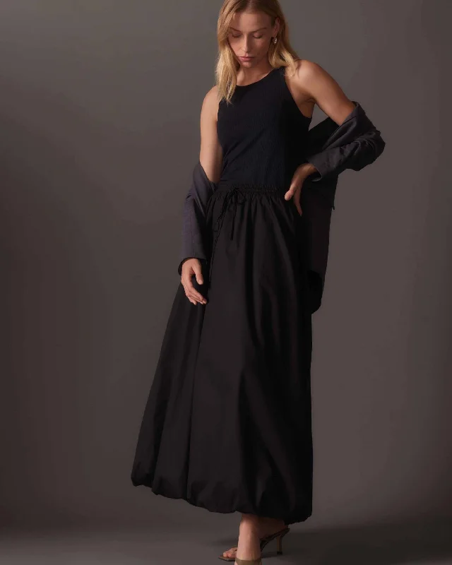 Plus Size Women's Elastic - Waist Culottes in Earth TonesWomen's Poplin Maxi Skirt