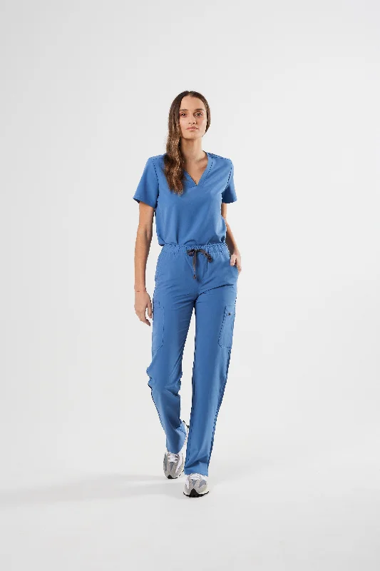 Plus Size Women's Drawstring - Waist Loungewear Pants in Soft FabricsCLASSIC CARGO WOMEN'S SCRUB PANTS (CEIL BLUE) Plus Size Women's Drawstring - Waist Loungewear Pants in Soft FabricsCLASSIC CARGO WOMEN'S SCRUB PANTS (CEIL BLUE)