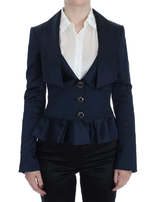 Plus Size Women's Sequin - Embellished Blazers in Silver for a Glamorous PartyExte Three Button Single Breasted Blazer Women's Jacket Plus Size Women's Sequin - Embellished Blazers in Silver for a Glamorous PartyExte Three Button Single Breasted Blazer Women's Jacket