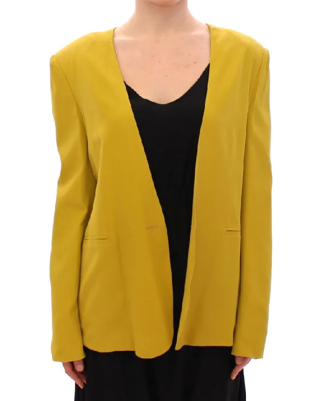 Women's Longline Linen Blazers in Pastel Colors for Summer EventsLamberto Petri Mustard Silk Blazer Women's Jacket Women's Longline Linen Blazers in Pastel Colors for Summer EventsLamberto Petri Mustard Silk Blazer Women's Jacket