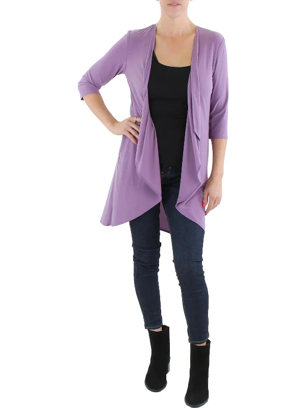 Plus Size Women's Ruffled Blazers in Pink for a Girly and Fashionable LookPetites Womens Knit 3/4 Seeves Duster Blazer Plus Size Women's Ruffled Blazers in Pink for a Girly and Fashionable LookPetites Womens Knit 3/4 Seeves Duster Blazer
