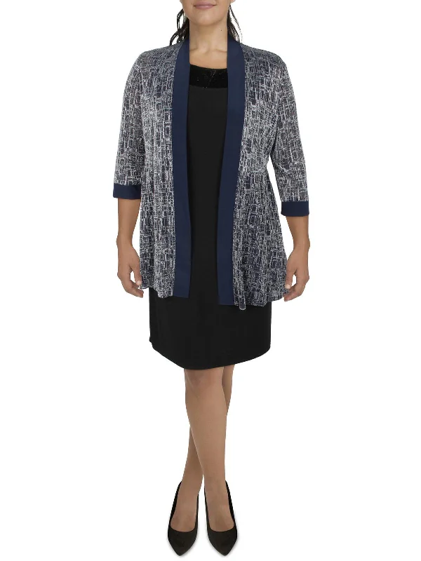 Oversized Women's Checkered Blazers in Black and White for a Trendy StyleWomens Knit Metallic Duster Blazer Oversized Women's Checkered Blazers in Black and White for a Trendy StyleWomens Knit Metallic Duster Blazer