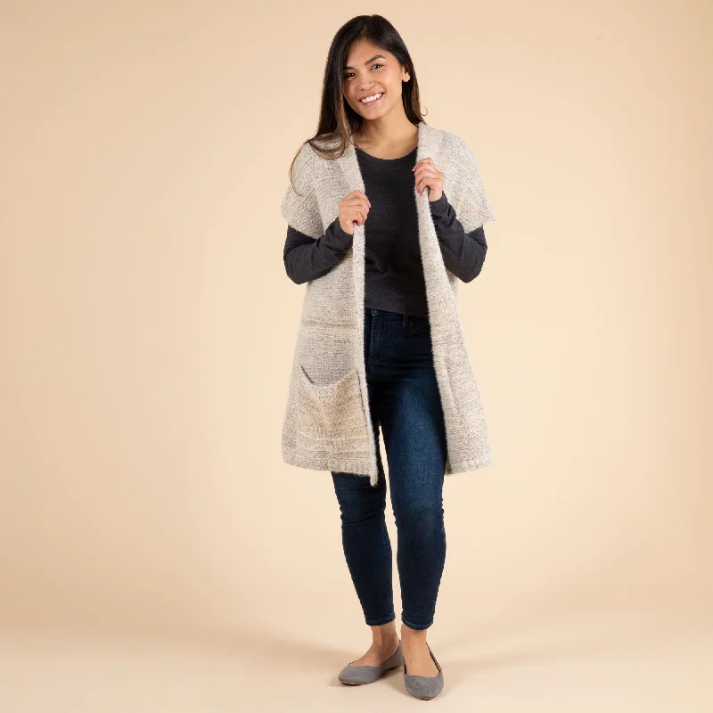 boyfriend style women cardigan for a relaxed fitSoft Knit Short Sleeve Hooded Cardigan boyfriend style women cardigan for a relaxed fitSoft Knit Short Sleeve Hooded Cardigan