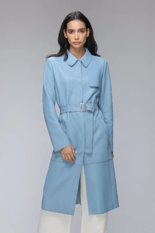 Women's knee - length wool blend coats with a fur collar for added warmthALYSON