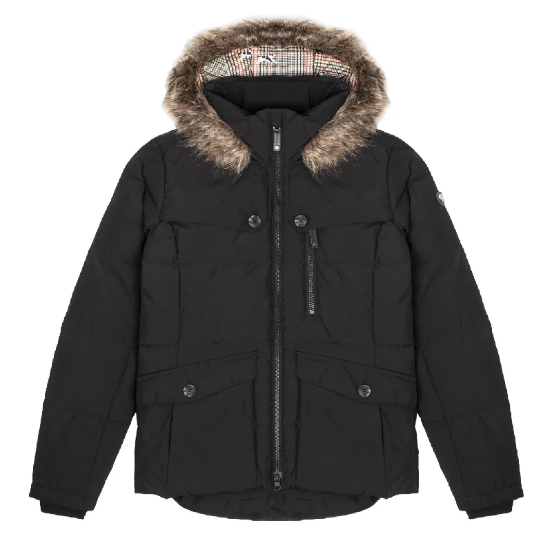 Women's waterproof parka coats with multiple pockets for practicalityAriat Womens Claiborne Down Jacket Black Women's waterproof parka coats with multiple pockets for practicalityAriat Womens Claiborne Down Jacket Black