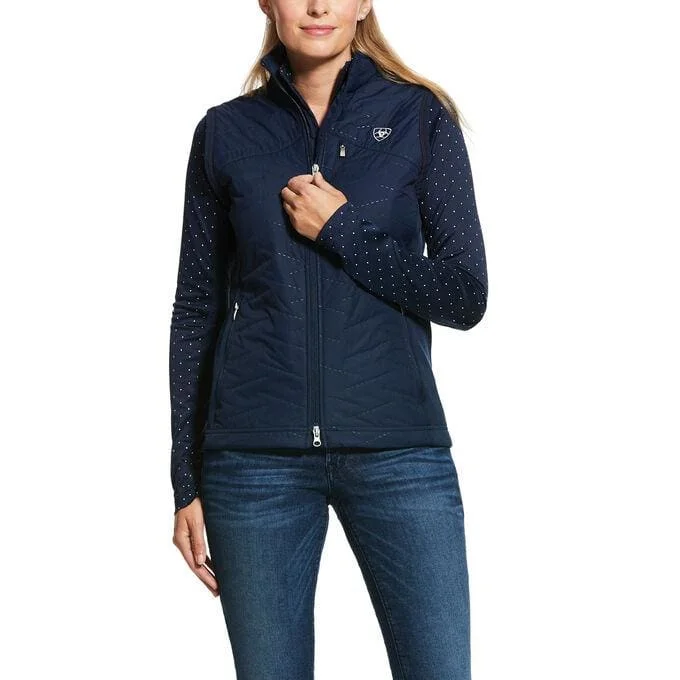 Long women's mac coats in a lightweight fabric for spring showersAriat Ladies Hybrid Insulated Vest