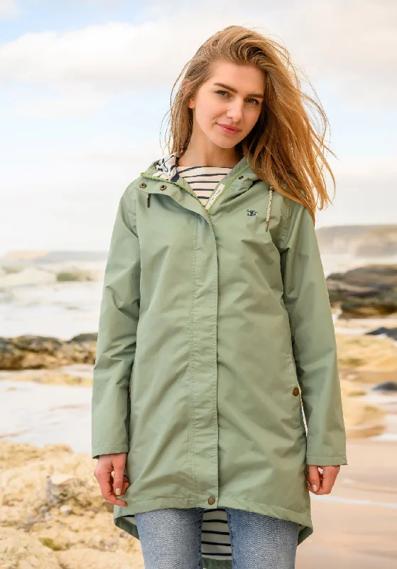 Petite women's wool blend coats with a tailored fit for a flattering silhouetteLong Beachcomber Jacket - Pistachio Petite women's wool blend coats with a tailored fit for a flattering silhouetteLong Beachcomber Jacket - Pistachio