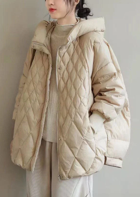Women's waterproof parka coats with multiple pockets for practicalityBeautiful Khaki Zip Up Casual Duck Down Winter down coat Women's waterproof parka coats with multiple pockets for practicalityBeautiful Khaki Zip Up Casual Duck Down Winter down coat