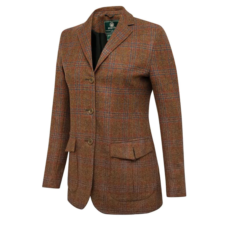 Women's faux fur coats in bright colors for a bold fashion statementBeretta Womens St James Jacket Brown / Blue Check Women's faux fur coats in bright colors for a bold fashion statementBeretta Womens St James Jacket Brown / Blue Check