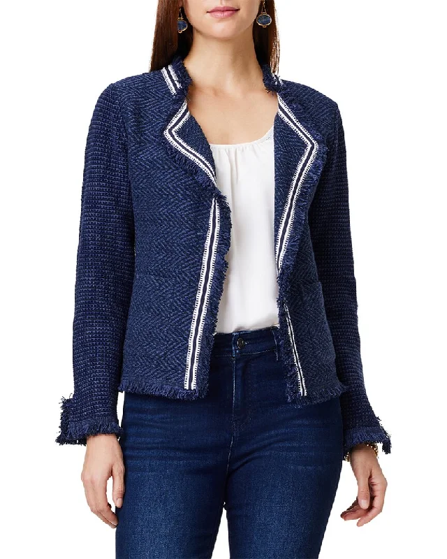 Women's cropped leather coats with silver studs for an edgy lookNic+Zoe Petite Ribbon Trim Fringe Mix Knit Jacket Women's cropped leather coats with silver studs for an edgy lookNic+Zoe Petite Ribbon Trim Fringe Mix Knit Jacket