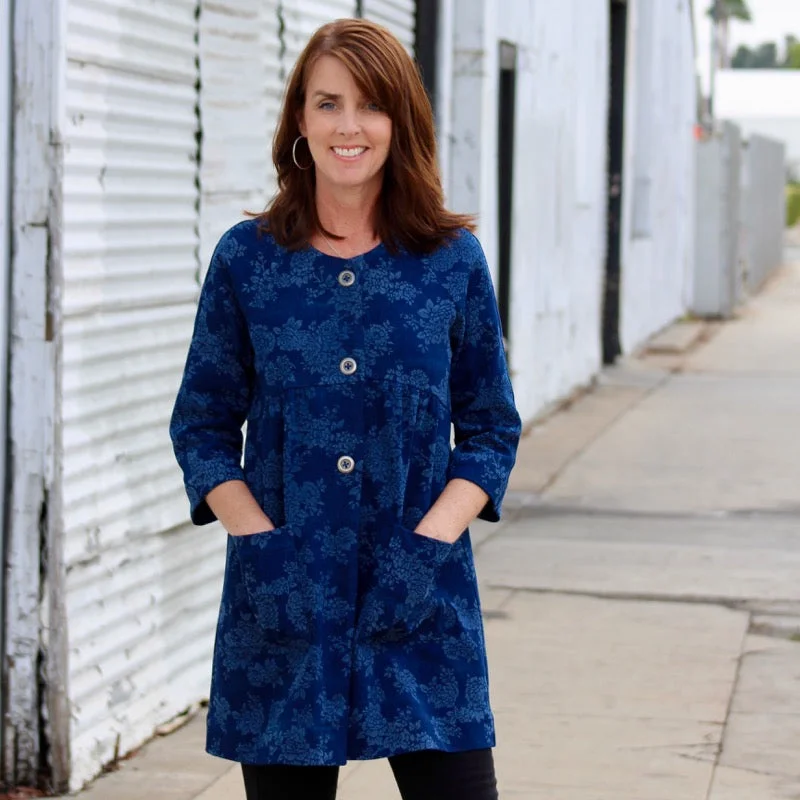 Petite women's wool blend coats with a tailored fit for a flattering silhouetteBlue Dot Patterns Dover Jacket Petite women's wool blend coats with a tailored fit for a flattering silhouetteBlue Dot Patterns Dover Jacket