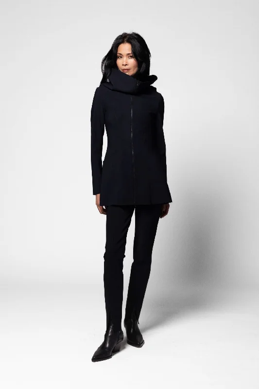 Shearling - lined women's leather coats for ultimate warmth and luxuryCarina Jacket - Black