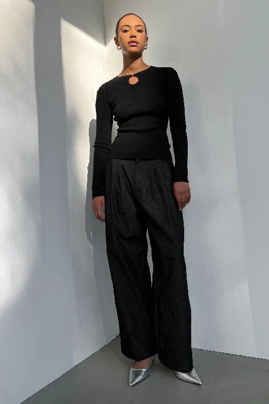 cashmere blend women cardigan for a luxurious feelCUT OUT TOP