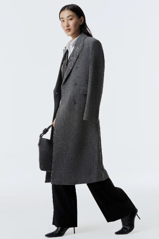 Women's pea coats with brass buttons for a nautical - inspired styleNATALIE
