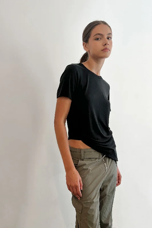 long length women cardigan with side slitsASYMMETRIC HEM T-SHIRT
