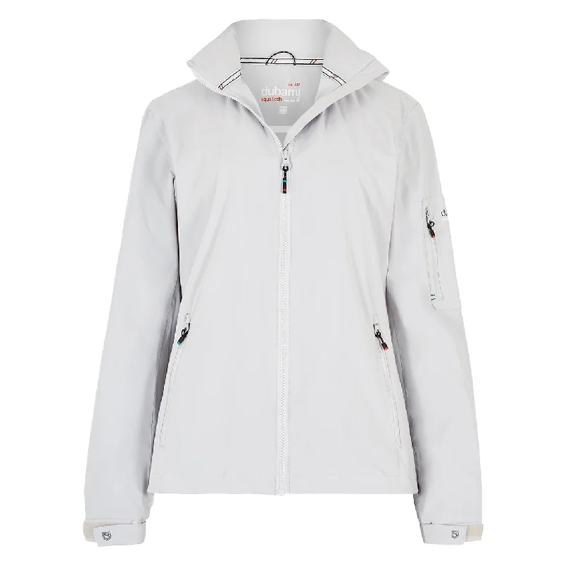 Women's cropped leather coats with silver studs for an edgy lookDubarry Womens Corfu Jacket Platinum Women's cropped leather coats with silver studs for an edgy lookDubarry Womens Corfu Jacket Platinum