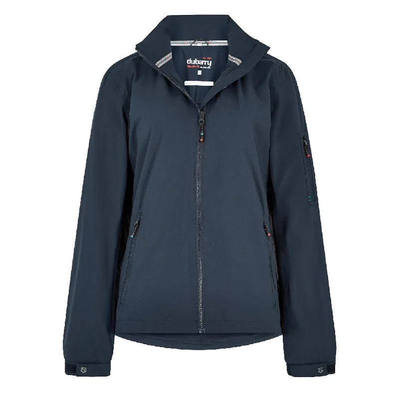 Hooded women's puffer coats in neon colors for high - visibility sportsDubarry Womens Livorno Jackets Navy Hooded women's puffer coats in neon colors for high - visibility sportsDubarry Womens Livorno Jackets Navy