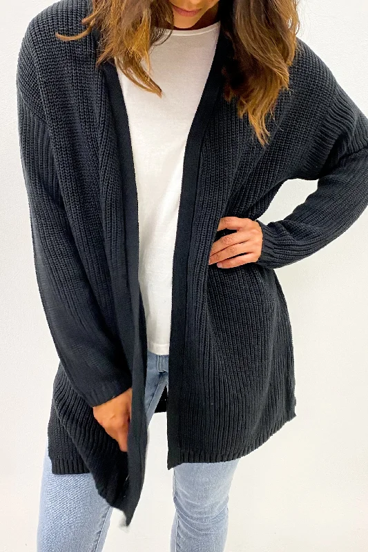 machine washable women cardigan for easy careEveryday Knit Cardi Black