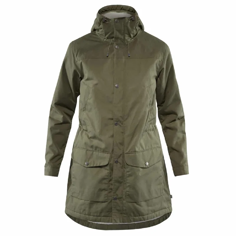 Women's reversible down coats with two - tone designs for versatile stylingFjallraven Womens Greenland Winter Parka Laurel Green