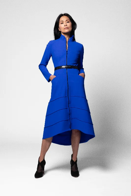 Embroidered women's cotton coats in a bohemian pattern for a unique designFumiko Coat - Radar Embroidered women's cotton coats in a bohemian pattern for a unique designFumiko Coat - Radar