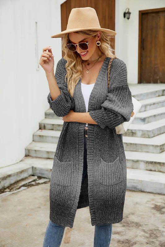 cropped women cardigan to pair with high - waisted jeansGradient Open Front Cardigan cropped women cardigan to pair with high - waisted jeansGradient Open Front Cardigan