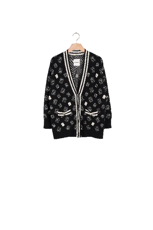 ribbed women cardigan with a classic textureCardicoat logo
